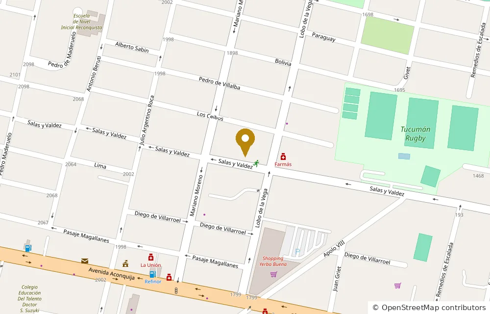 Mapa: Salas y Valdez 1825, Yerba Buena